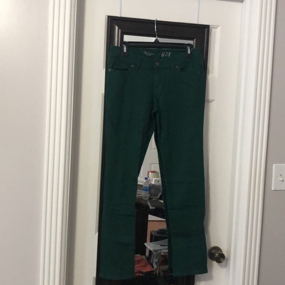 The Limited 678 Green Leggings Jeans Pants Size 4 - Picture 4 of 6